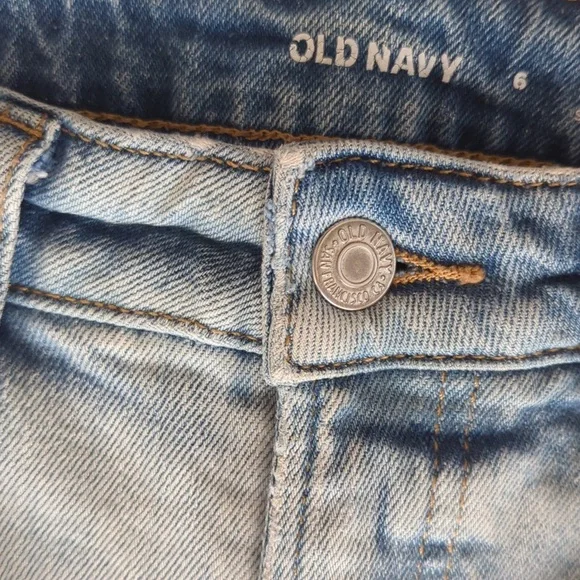 Old Navy High-Rise O.G. Loose Straight Secret-Smooth Pockets Mom Jeans 6 Blue - Picture 10 of 15